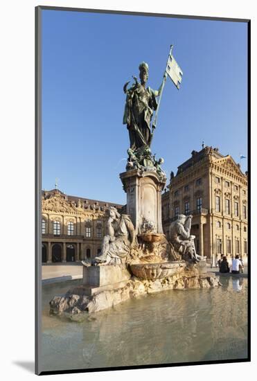 Franconia Fountain at the Residenz-Markus Lange-Mounted Photographic Print