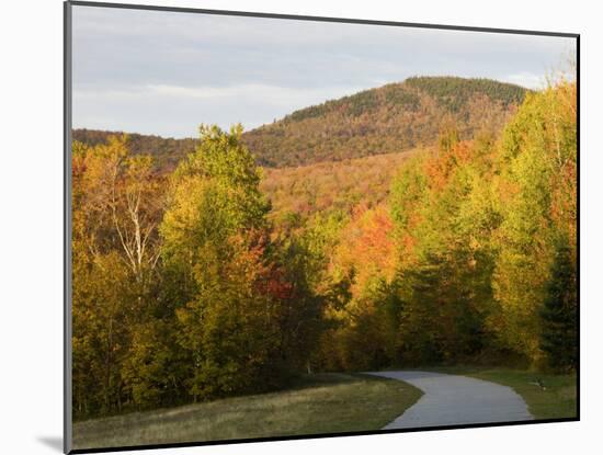 Franconia Notch Bike Path in New Hampshire's White Mountains, USA-Jerry & Marcy Monkman-Mounted Photographic Print