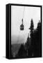 Franconia Notch State Park, NH, View of the Cannon Mountain Aerial Tramway-Lantern Press-Framed Stretched Canvas