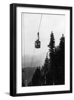 Franconia Notch State Park, NH, View of the Cannon Mountain Aerial Tramway-Lantern Press-Framed Art Print
