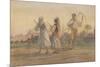 'Franconian Peasants near Wurzburg', Germany, 1852-Carl Haag-Mounted Giclee Print