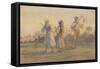 'Franconian Peasants near Wurzburg', Germany, 1852-Carl Haag-Framed Stretched Canvas