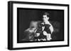 Frank and His Two Black Pugs-null-Framed Premium Giclee Print