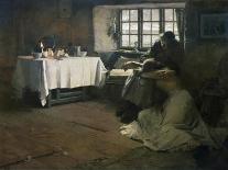 By the Fireside-Frank Bramley-Giclee Print