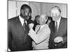 Frank Bruno Boxer with Bobby Charlton and Henry Cooper at the Queens Birthday Party, 1992-null-Mounted Photographic Print