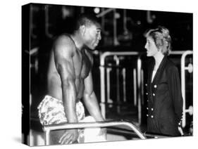 Frank Bruno Boxing Meets Diana Princess of Wales-null-Stretched Canvas