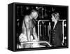 Frank Bruno Boxing Meets Diana Princess of Wales-null-Framed Stretched Canvas