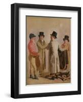 Frank Buckle, John Wastel, Robert Robson and a Stable Lad-Benjamin Marshall-Framed Giclee Print