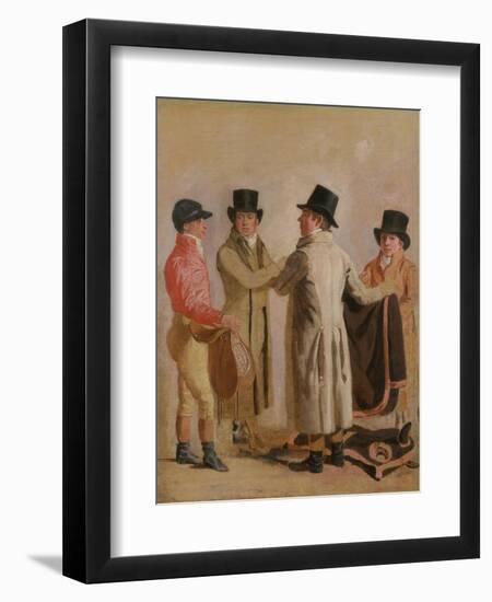 Frank Buckle, John Wastel, Robert Robson and a Stable Lad-Benjamin Marshall-Framed Giclee Print