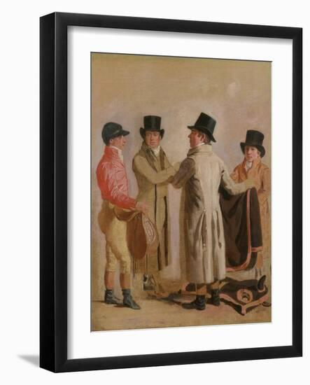 Frank Buckle, John Wastel, Robert Robson and a Stable Lad-Benjamin Marshall-Framed Giclee Print