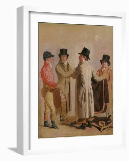 Frank Buckle, John Wastel, Robert Robson and a Stable Lad-Benjamin Marshall-Framed Giclee Print