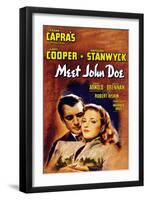 Frank Capra's 'meet John Doe', 1941, "Meet John Doe" Directed by Frank Capra-null-Framed Giclee Print