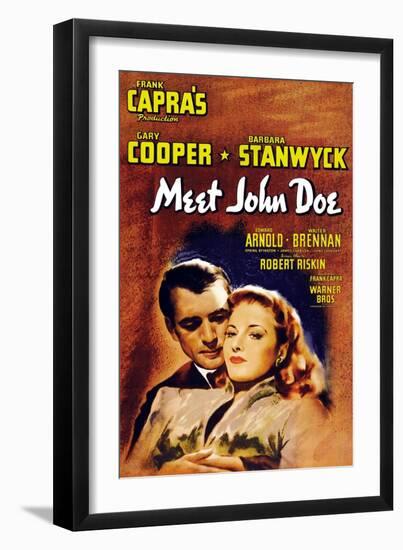 Frank Capra's 'meet John Doe', 1941, "Meet John Doe" Directed by Frank Capra-null-Framed Giclee Print