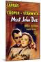 Frank Capra's 'meet John Doe', 1941, "Meet John Doe" Directed by Frank Capra-null-Mounted Giclee Print