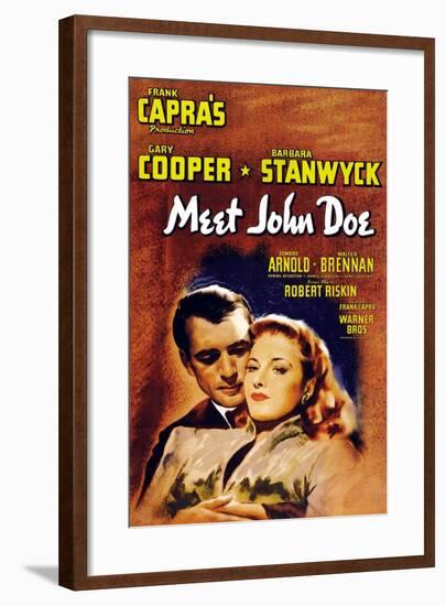 Frank Capra's 'meet John Doe', 1941, "Meet John Doe" Directed by Frank Capra-null-Framed Giclee Print