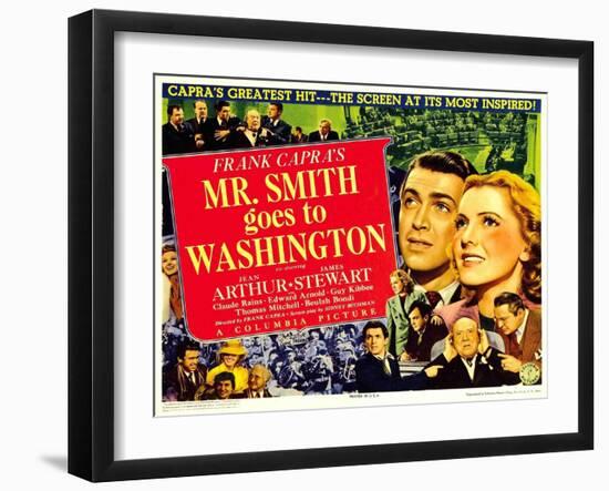 Frank Capra's Mr. Smith Goes to Washington, 1939-null-Framed Art Print