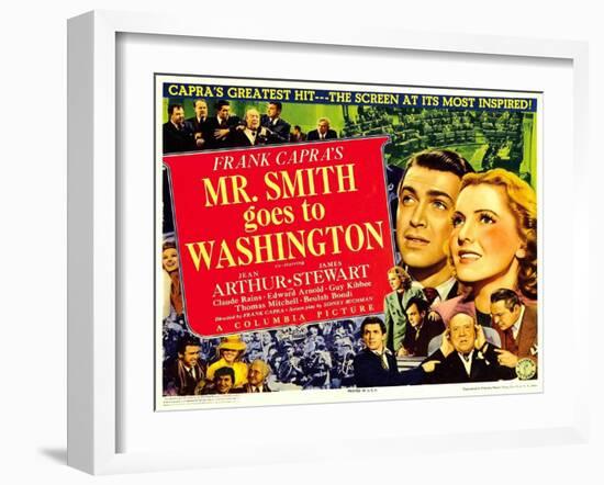 Frank Capra's Mr. Smith Goes to Washington, 1939-null-Framed Art Print