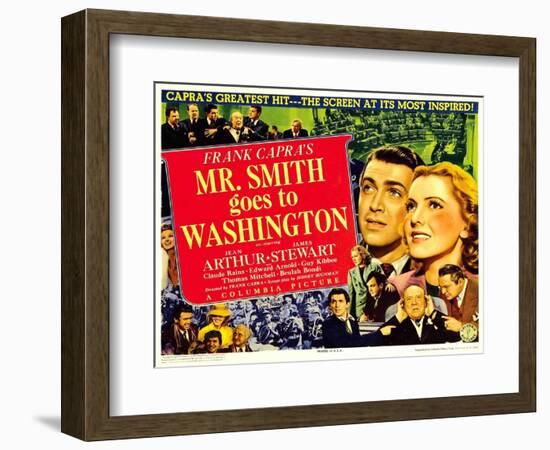 Frank Capra's Mr. Smith Goes to Washington, 1939-null-Framed Art Print