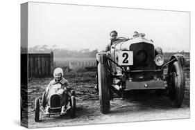 Frank Clement and Woolf Barnato in a Bentley Speed 6, Brooklands, Surrey, 1930-null-Stretched Canvas