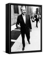 Frank Costello, 78, Organized Crime Boss, Leaves the New York County District Attorney's Office-null-Framed Stretched Canvas