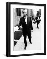 Frank Costello, 78, Organized Crime Boss, Leaves the New York County District Attorney's Office-null-Framed Photo