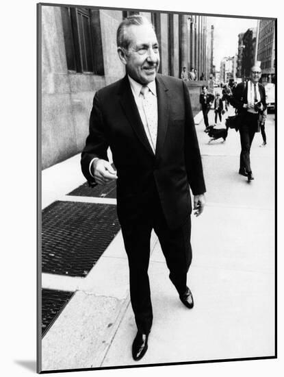 Frank Costello, 78, Organized Crime Boss, Leaves the New York County District Attorney's Office-null-Mounted Photo