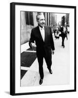 Frank Costello, 78, Organized Crime Boss, Leaves the New York County District Attorney's Office-null-Framed Photo