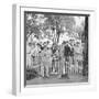 Frank Engel and Family, Ohio's Most Typical Farm Family Winners on Exhibit at Ohio State Fair, 1941-Alfred Eisenstaedt-Framed Photographic Print