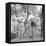 Frank Engel and Family, Ohio's Most Typical Farm Family Winners on Exhibit at Ohio State Fair, 1941-Alfred Eisenstaedt-Framed Stretched Canvas