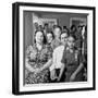 Frank Engel and Family, Ohio's Most Typical Farm Family Winners on Exhibit at Ohio State Fair, 1941-Alfred Eisenstaedt-Framed Photographic Print