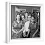 Frank Engel and Family, Ohio's Most Typical Farm Family Winners on Exhibit at Ohio State Fair, 1941-Alfred Eisenstaedt-Framed Photographic Print