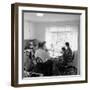 Frank Engel and Family, Ohio's Most Typical Farm Family Winners on Exhibit at Ohio State Fair, 1941-Alfred Eisenstaedt-Framed Photographic Print
