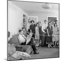 Frank Engel and Family, Ohio's Most Typical Farm Family Winners on Exhibit at Ohio State Fair, 1941-Alfred Eisenstaedt-Mounted Photographic Print