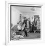 Frank Engel and Family, Ohio's Most Typical Farm Family Winners on Exhibit at Ohio State Fair, 1941-Alfred Eisenstaedt-Framed Photographic Print