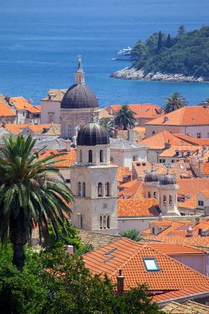 View over Old Town, UNESCO World Heritage Site, Dubrovnik, Dalmatia, Croatia, Europe