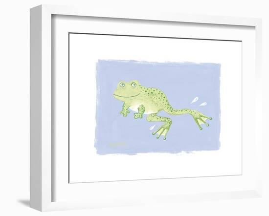 Frank Frog-Lucy Davies-Framed Art Print