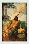 Robinson Crusoe: I Jumped Up and Went Out Through My Little Grove-Frank Goodwin-Laminated Art Print