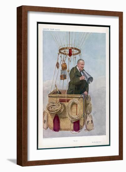 Frank Hedges Butler Motorist and Aviator-Spy (Leslie M. Ward)-Framed Art Print