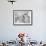 Frank Hirosama in laboratory at Manzanar, 1943-Ansel Adams-Framed Photographic Print displayed on a wall