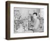 Frank Hirosama in laboratory at Manzanar, 1943-Ansel Adams-Framed Photographic Print