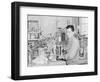 Frank Hirosama in laboratory at Manzanar, 1943-Ansel Adams-Framed Photographic Print