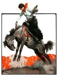 "Woman on Bucking Bronco,"April 19, 1924-Frank Hoffman-Giclee Print