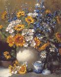 Sunflowers and Daisies-Frank Janca-Mounted Giclee Print