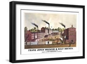 Frank Jones' Brewery and Malt Houses-null-Framed Art Print