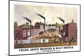 Frank Jones' Brewery and Malt Houses-null-Mounted Art Print