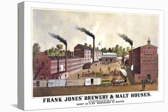 Frank Jones' Brewery and Malt Houses-null-Stretched Canvas