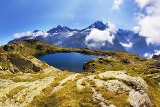Mountain Landscape, Lacs Des Cheserys and Aiguilles Rouges, Haute Savoie, France, Europe-Frank Krahmer-Photographic Print