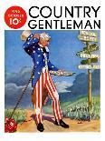 "Uncle Sam at the Crossroads," Country Gentleman Cover, October 1, 1936-Frank Lea-Giclee Print