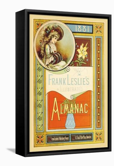 Frank Leslie's Illustrated Almanac: Girl with Muffler, 1881-null-Framed Stretched Canvas