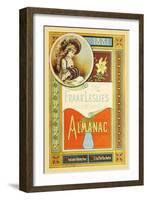 Frank Leslie's Illustrated Almanac: Girl with Muffler, 1881-null-Framed Art Print